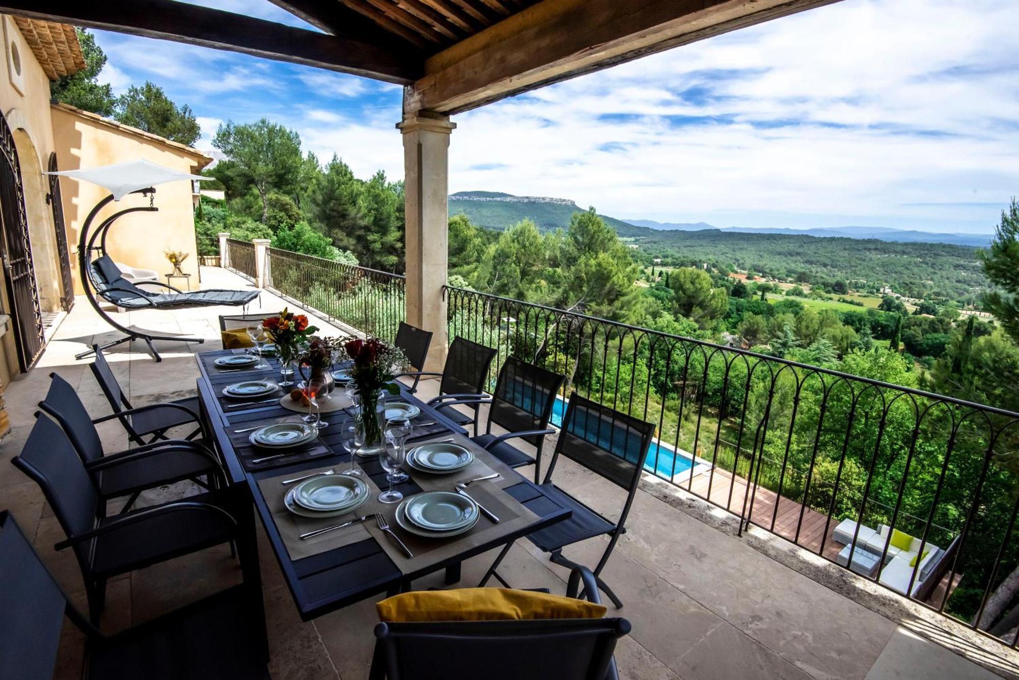 Villa Lumineuse Avec Piscine Clim 1Ere Etage Vue Panoramique Sur Les Montagnes Sur Le Site De La Sainte-Victoire 勒图鲁内 外观 照片